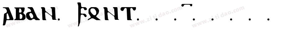 abdn_font[1]字体转换